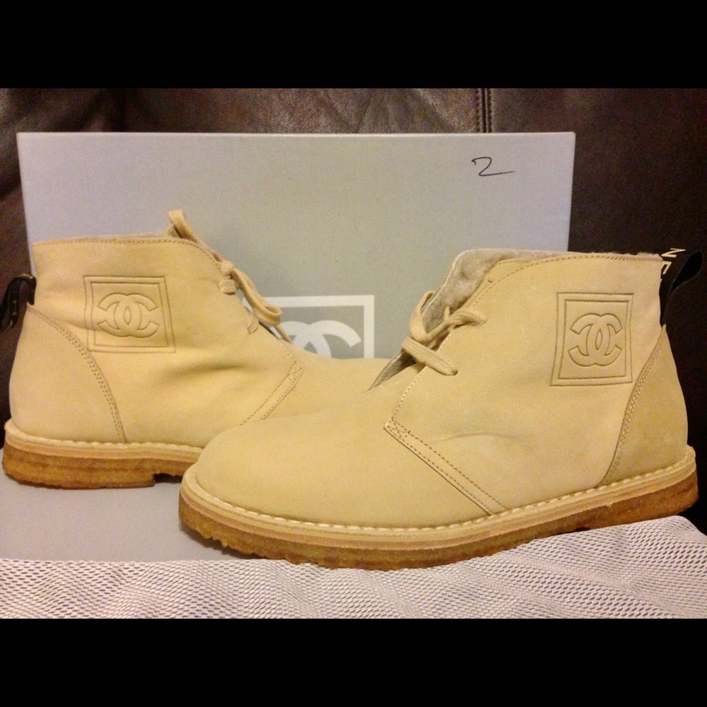 100% Authentic Chanel boots with fur inside.